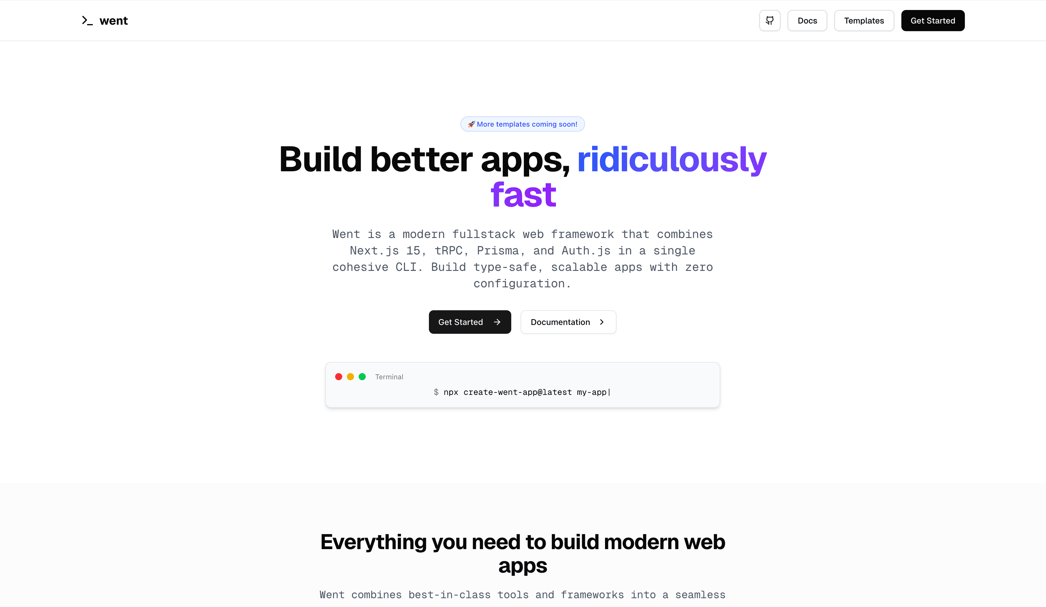 Went Framework